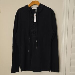 Black Men's Hoodie Shirt